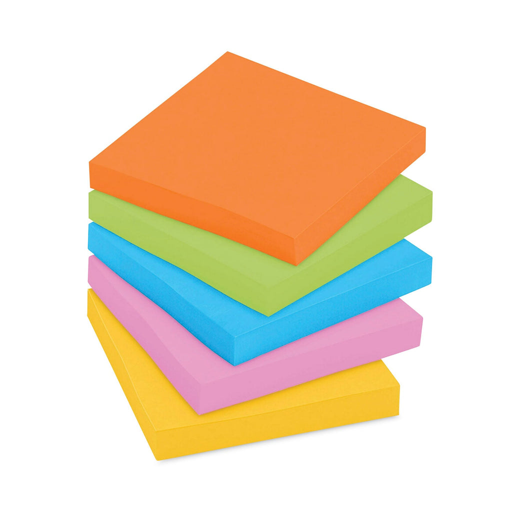 Post-it Pads in Energy Boost Collection Colors, Cabinet Pack, 3" x 3", 70 Sheets/Pad, 24 Pads/Pack