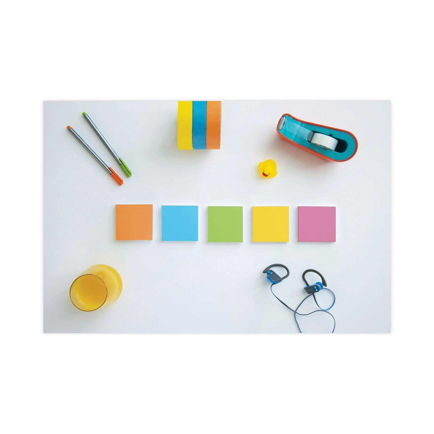 Post-it Pads in Energy Boost Collection Colors, Cabinet Pack, 3" x 3", 70 Sheets/Pad, 24 Pads/Pack