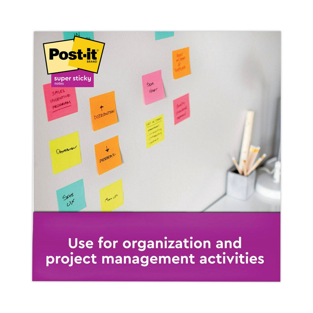 Post-it Pop-up 3 x 3 Note Refill, 3" x 3", Energy Boost Collection Colors, 90 Sheets/Pad, 6 Pads/Pack