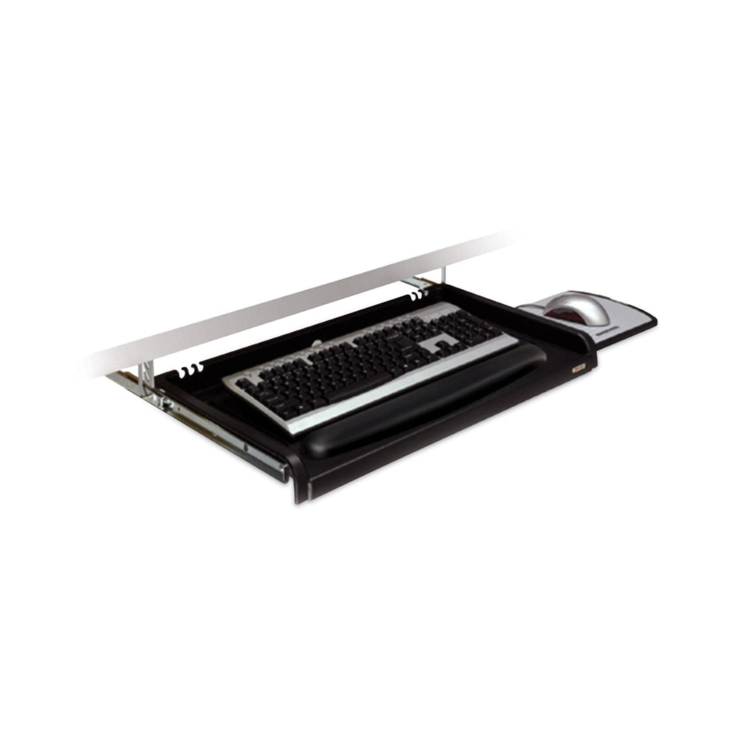 3M Under Desk Keyboard Drawer, 23w x 14d, Black