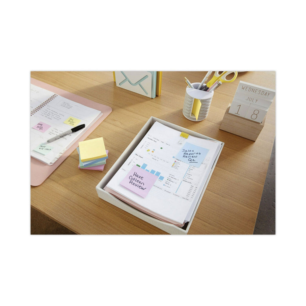 Post-it Original Recycled Pop-up Notes, 3" x 3", Sweet Sprinkles Collection Colors, 100 Sheets/Pad, 12 Pads/Pack