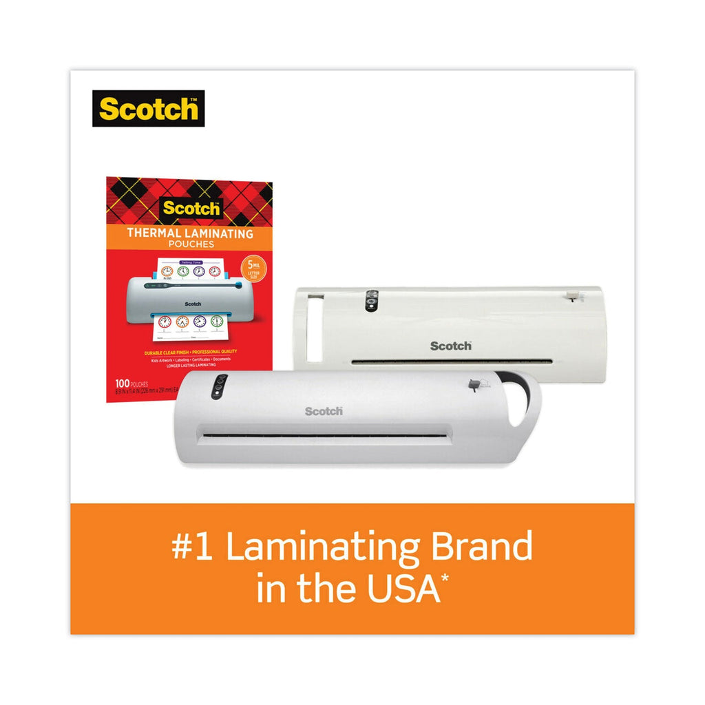 Scotch Laminating Pouches, 3 mil, 9" x 11.5", Gloss Clear, 200/Pack