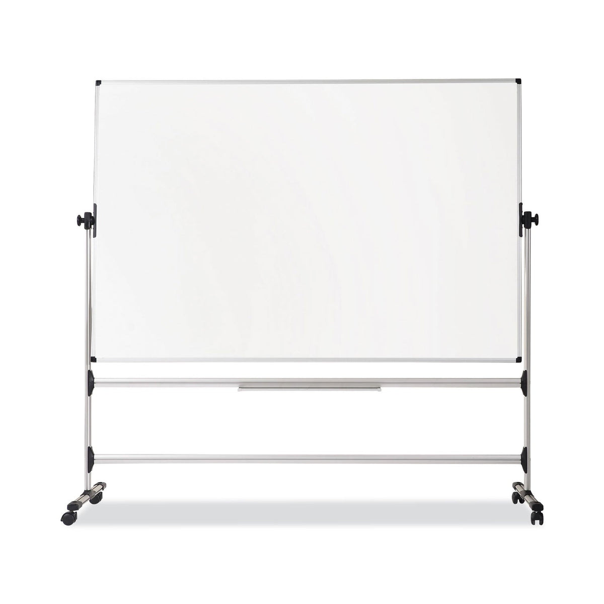 MasterVision Earth Silver Easy Clean Revolver Dry Erase Board, 36 x 48, White, Steel Frame