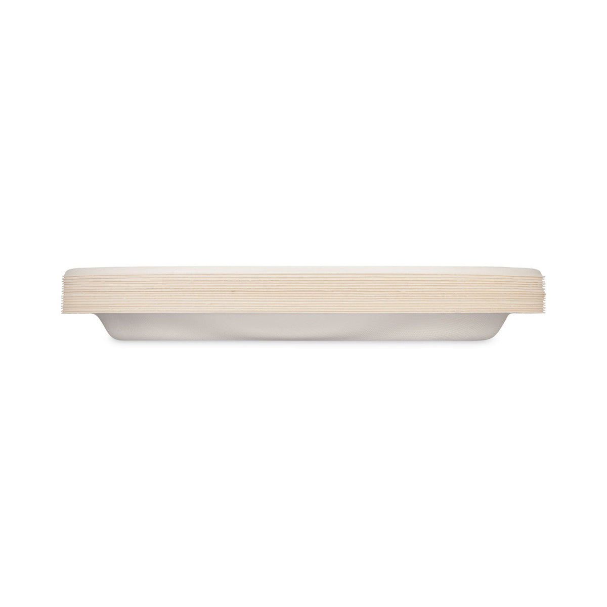Hefty ECOSAVE Tableware, Plate, Bagasse, 10.13" dia, White, 16/Pack
