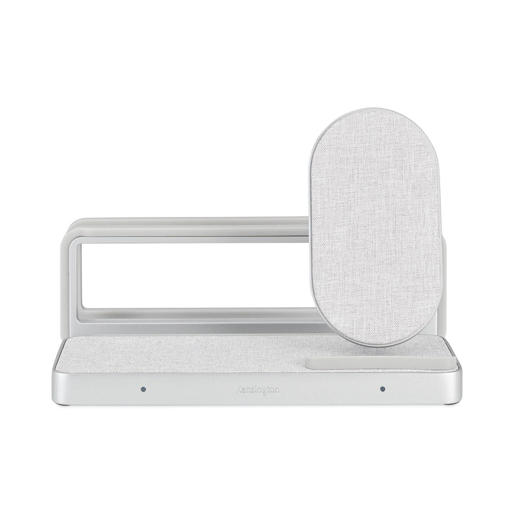 Kensington StudioCaddy with Qi Wireless Charging for Apple Devices, USB-A; USB-C, Silver