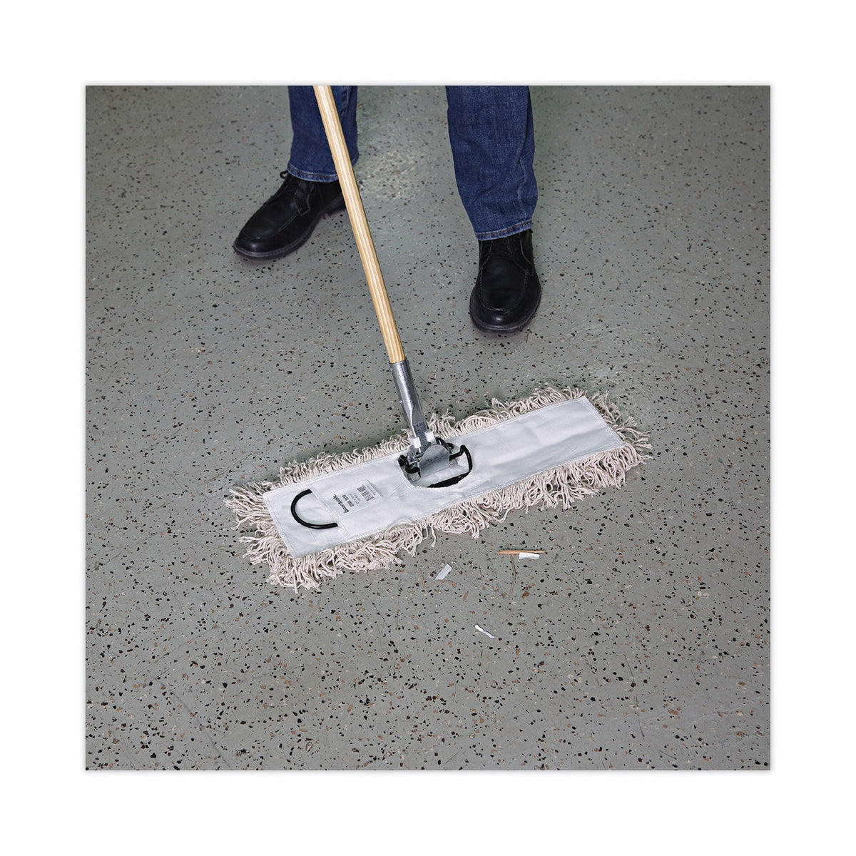 Boardwalk Mop Head, Dust, Cotton, 18 x 3, White