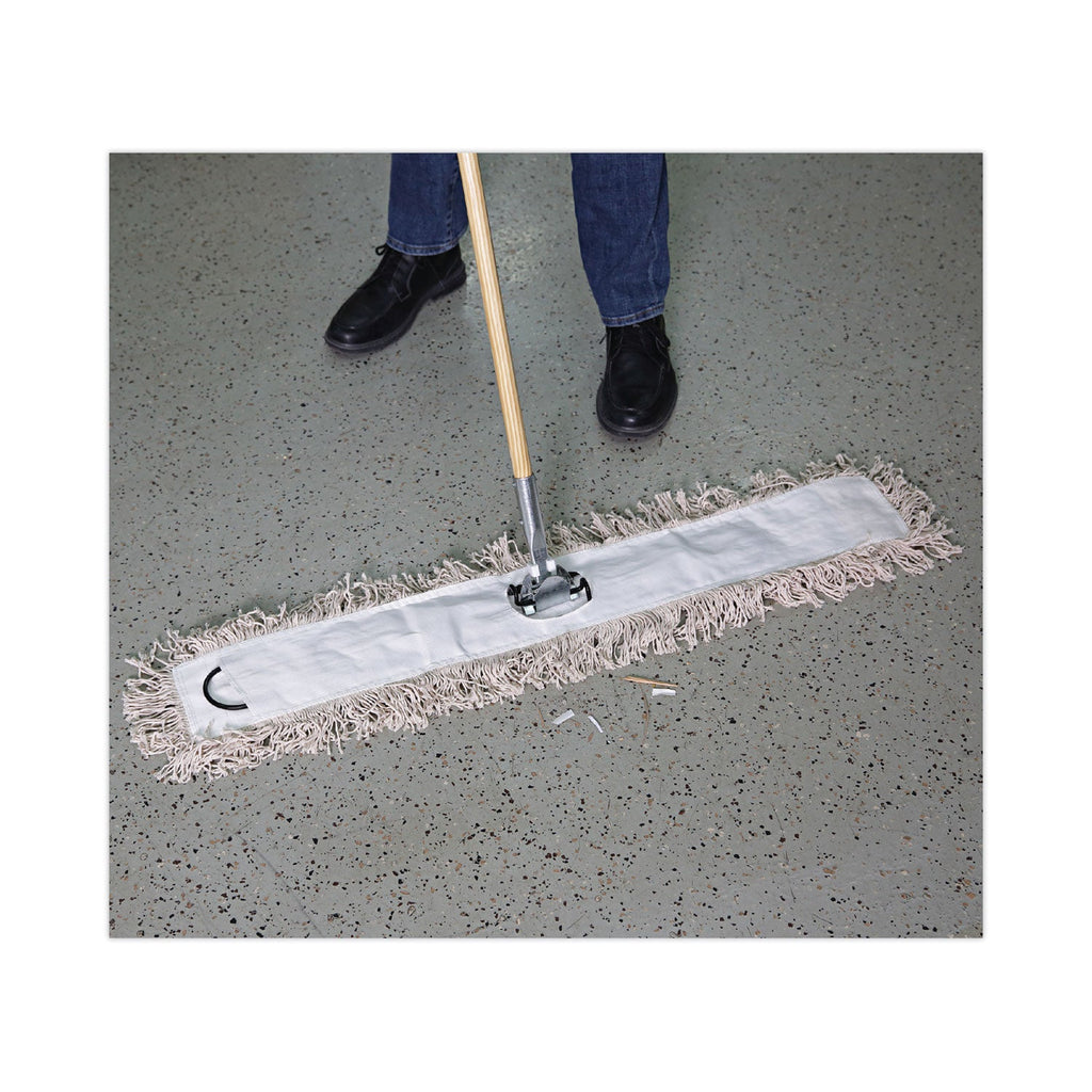Boardwalk Mop Head, Dust, Cotton, 36 x 3, White