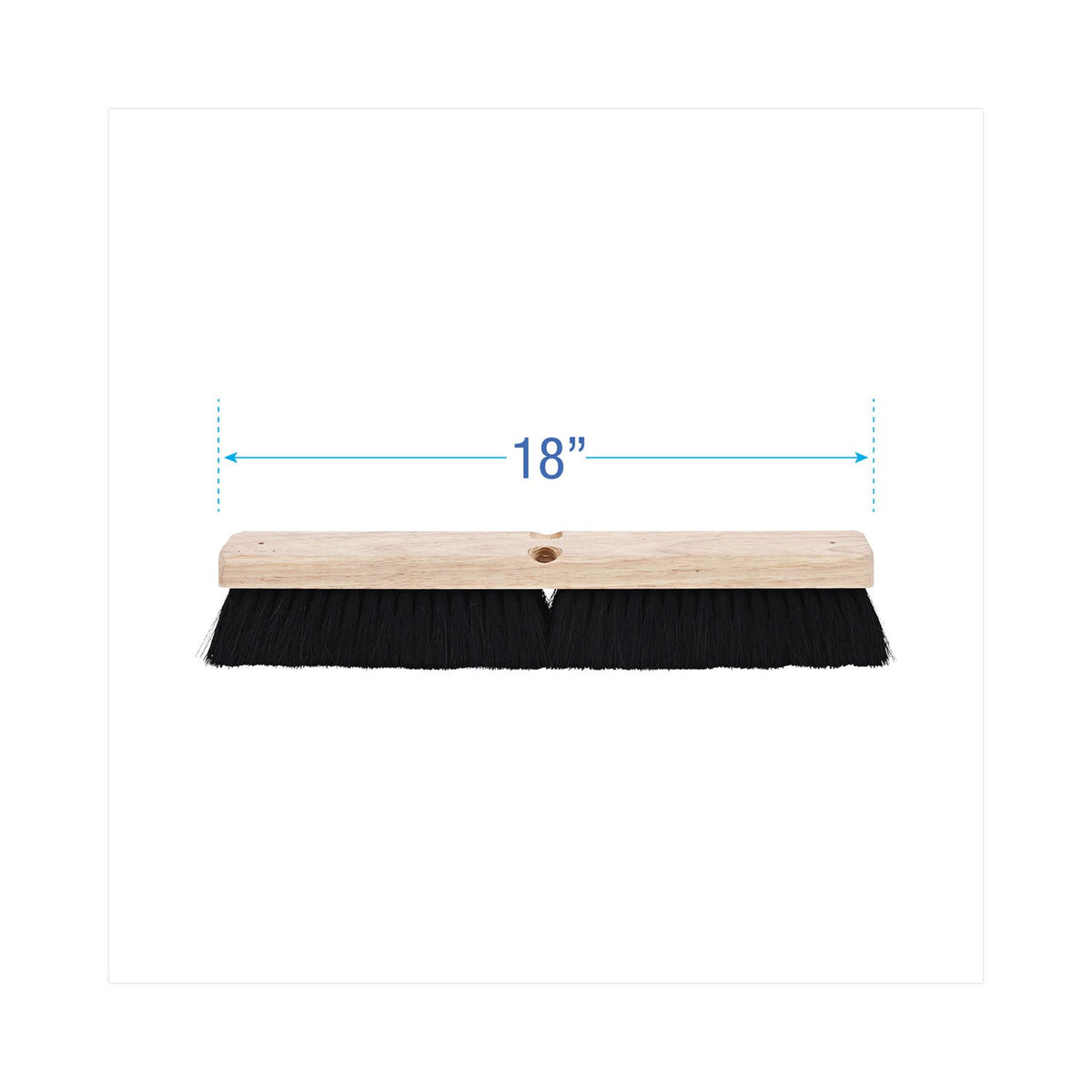 Boardwalk Floor Brush Head, 2.5" Black Tampico Fiber Bristles, 18" Brush