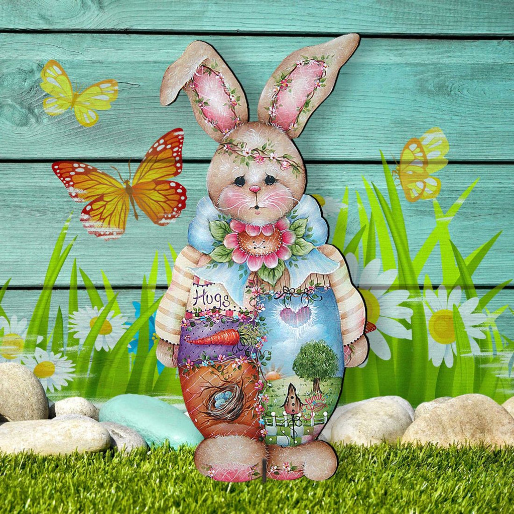 Bunny Easter Yard Sign  by Jamie Mills-Price - Easter Spring Decor - 8457601F