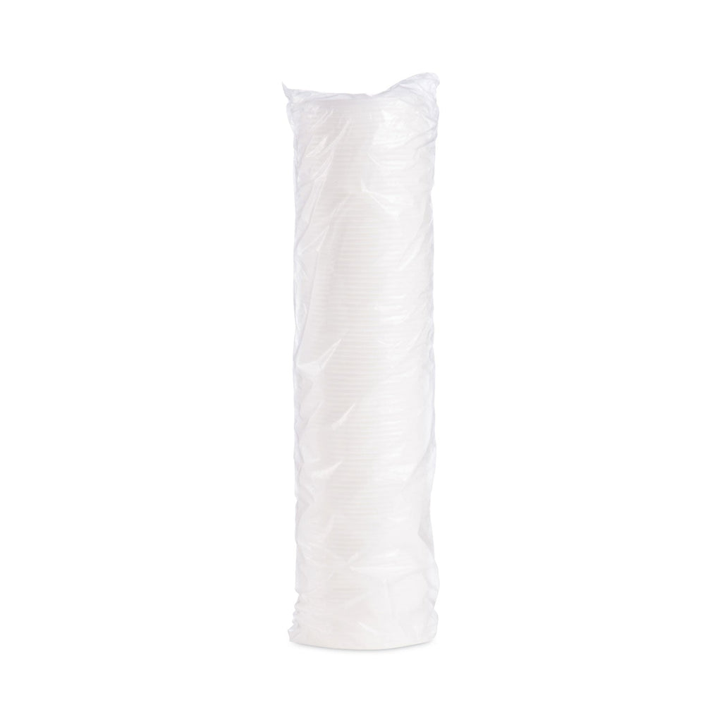Dart Plastic Lids for Foam Containers, Vented, Fits 3.5-6 oz, White, 100/Pack, 10 Packs/Carton