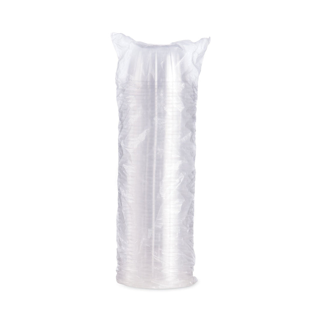 Dart D-T Sundae/Cold Cup Lids, Fits 6, 8, 12 oz Foam Cups, Clear, 50/Pack, 20 Packs/Carton