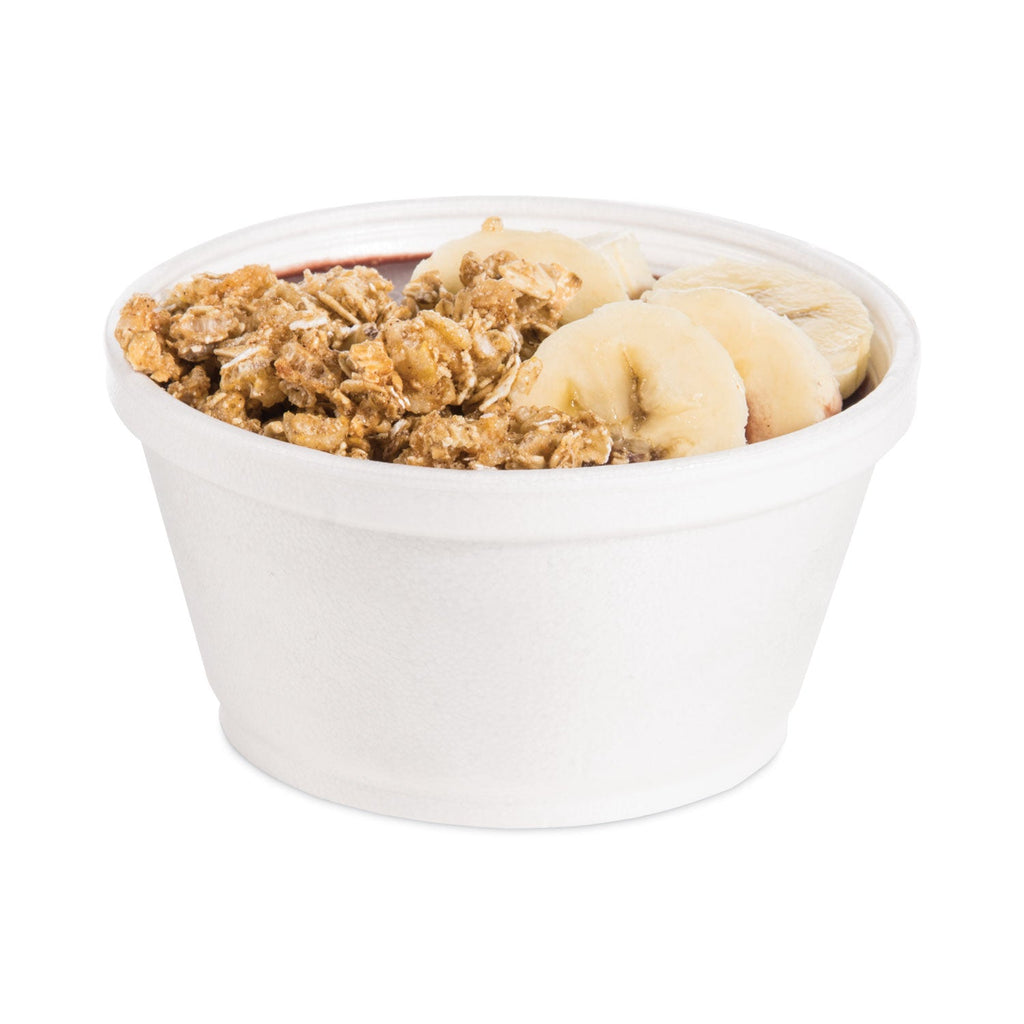 Dart Foam Container, 8 oz, White, 1,000/Carton