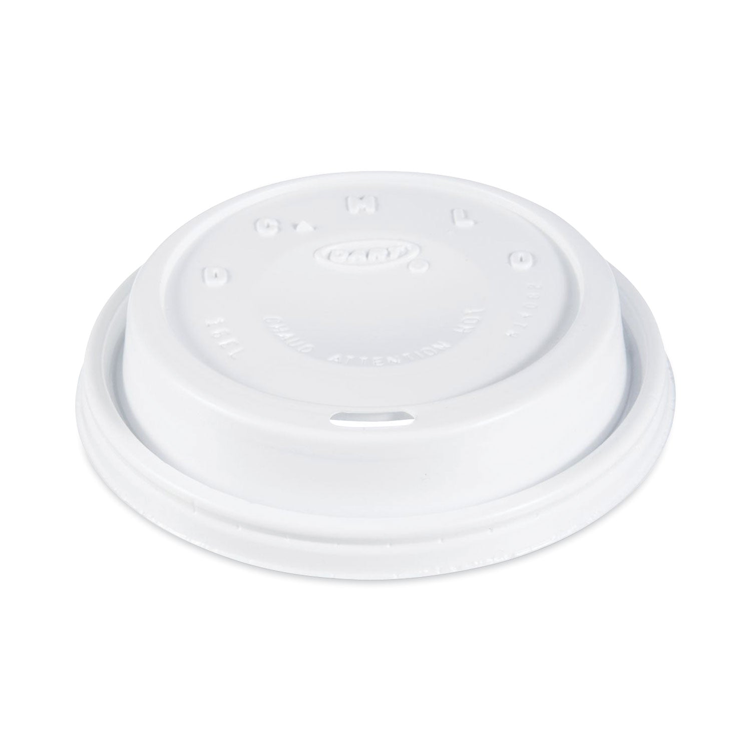 Dart Cappuccino Dome Sipper Lids, Fits 12 oz to 24 oz Cups, White, 1,000/Carton