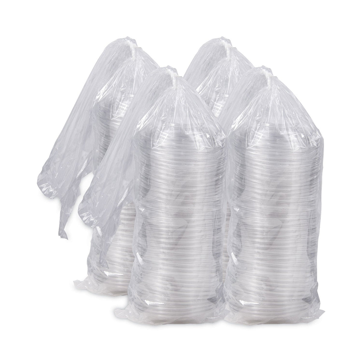 Dart PresentaBowls Clear Dome Lids, 7.3 Diameter x 1.1 h, Clear, Plastic, 63 Lids/Bag, 4 Bags/Carton