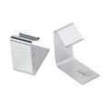 Quartet Flexible Metal Cubicle Hangers, For 1.5" to 2.5" Thick Partition Walls, Silver, 2/Set