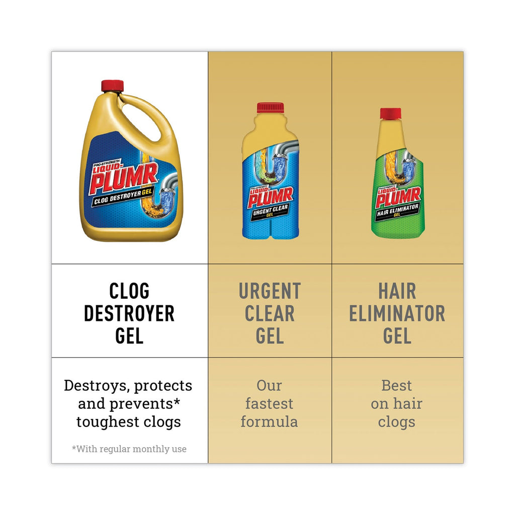 Liquid Plumr Clog Destroyer + PipeGuard, Gel, 80 oz