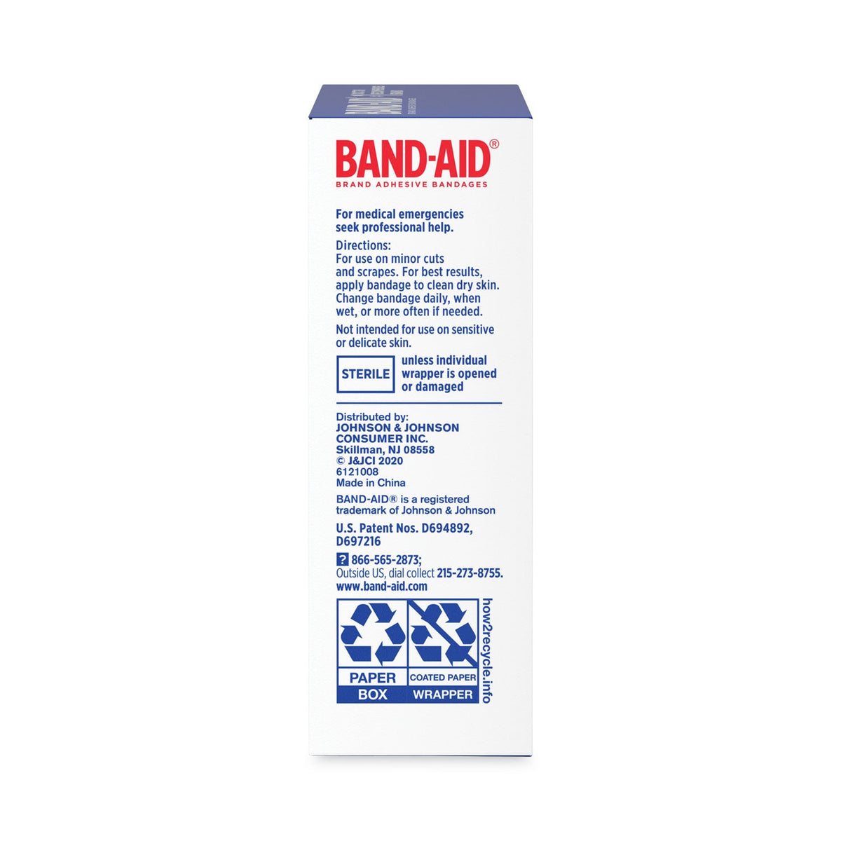 BAND-AID Flexible Fabric Adhesive Tough Strip Bandages, 1 x 4, 20/Box