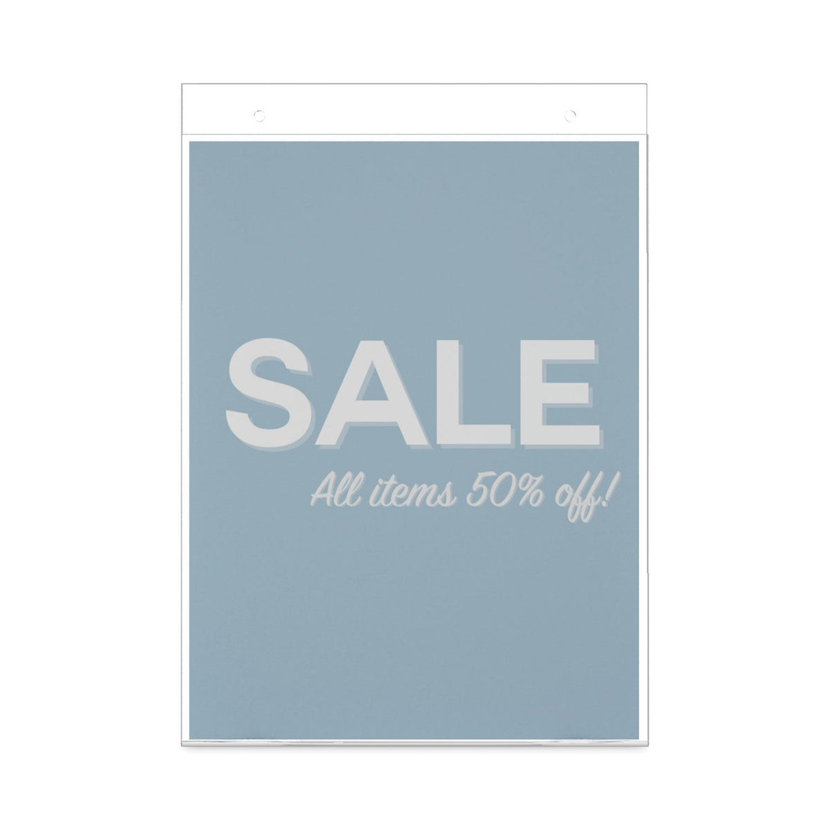 deflecto Classic Image Wall-Mount Sign Holder, Portrait, 8.5 x 11, Clear