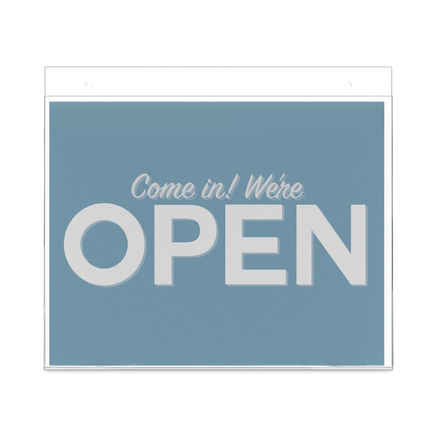 deflecto Classic Image Wall-Mount Sign Holder, Landscape, 11 x 8.5, Clear