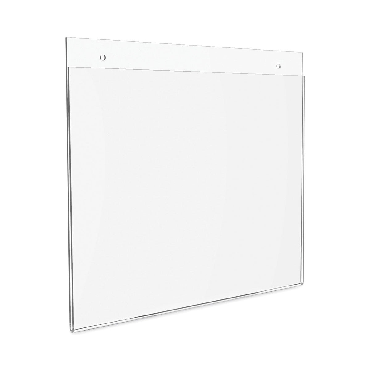 deflecto Classic Image Wall-Mount Sign Holder, Landscape, 11 x 8.5, Clear