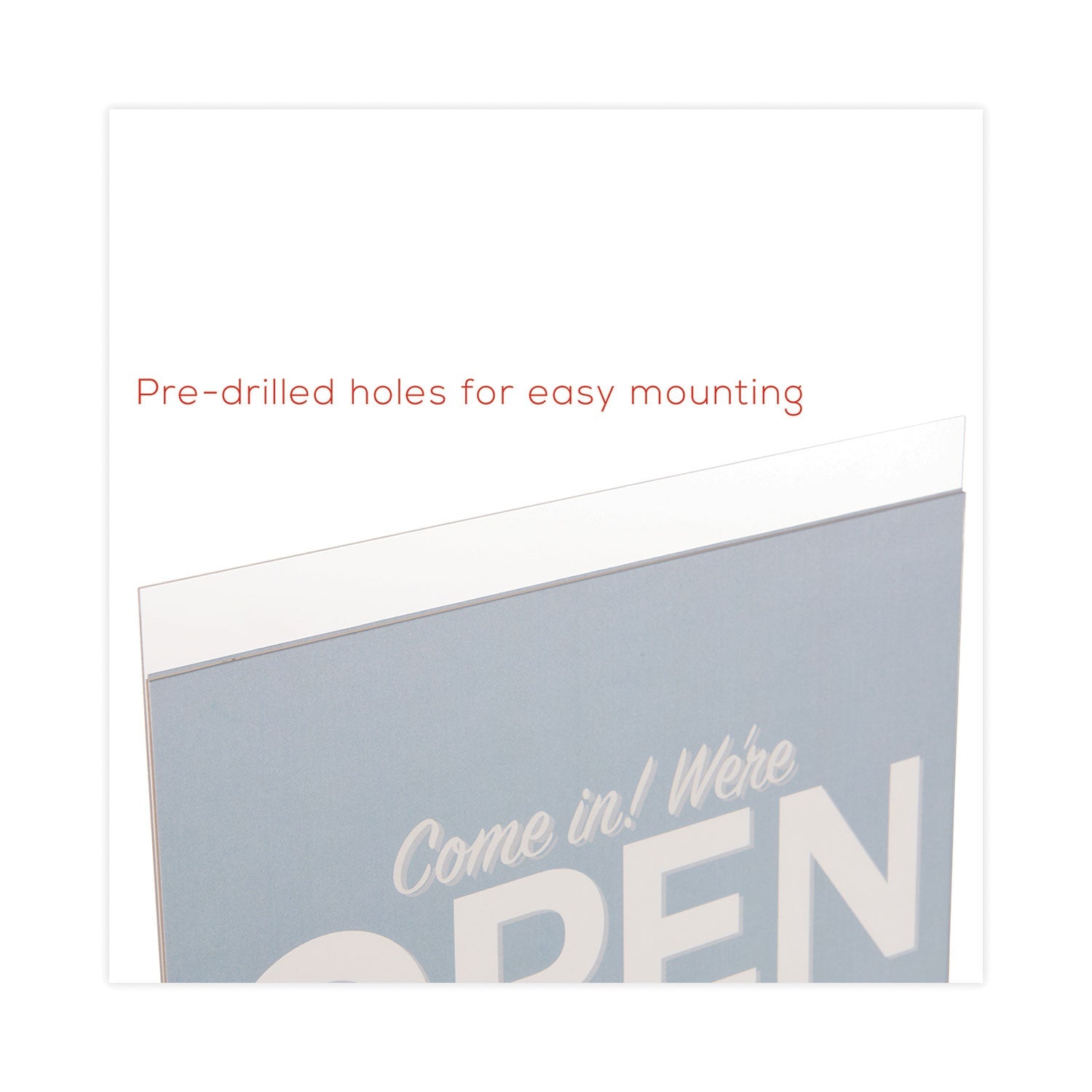 deflecto Classic Image Wall-Mount Sign Holder, Landscape, 11 x 8.5, Clear