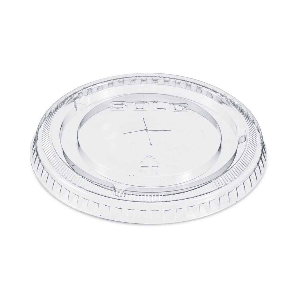 Dart Straw-Slot Cold Cup Lids, Fits 9 oz to 20 oz Cups, Clear, 100/Pack