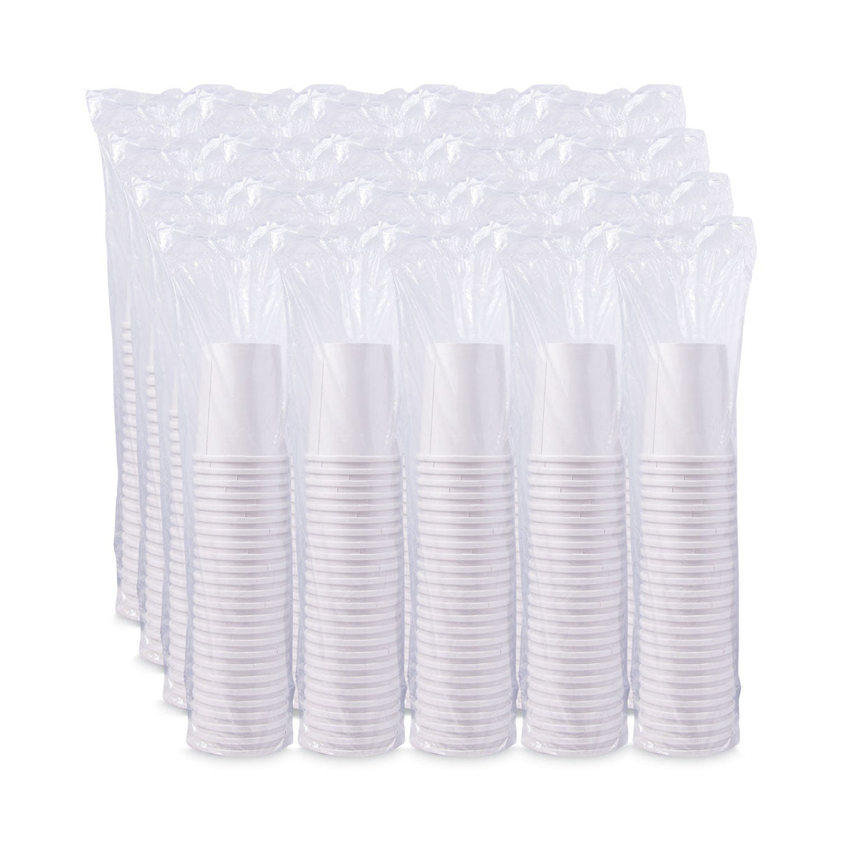 Dart Flexstyle Double Poly Paper Containers, 32 oz, White, Paper, 25/Pack, 20 Packs/Carton
