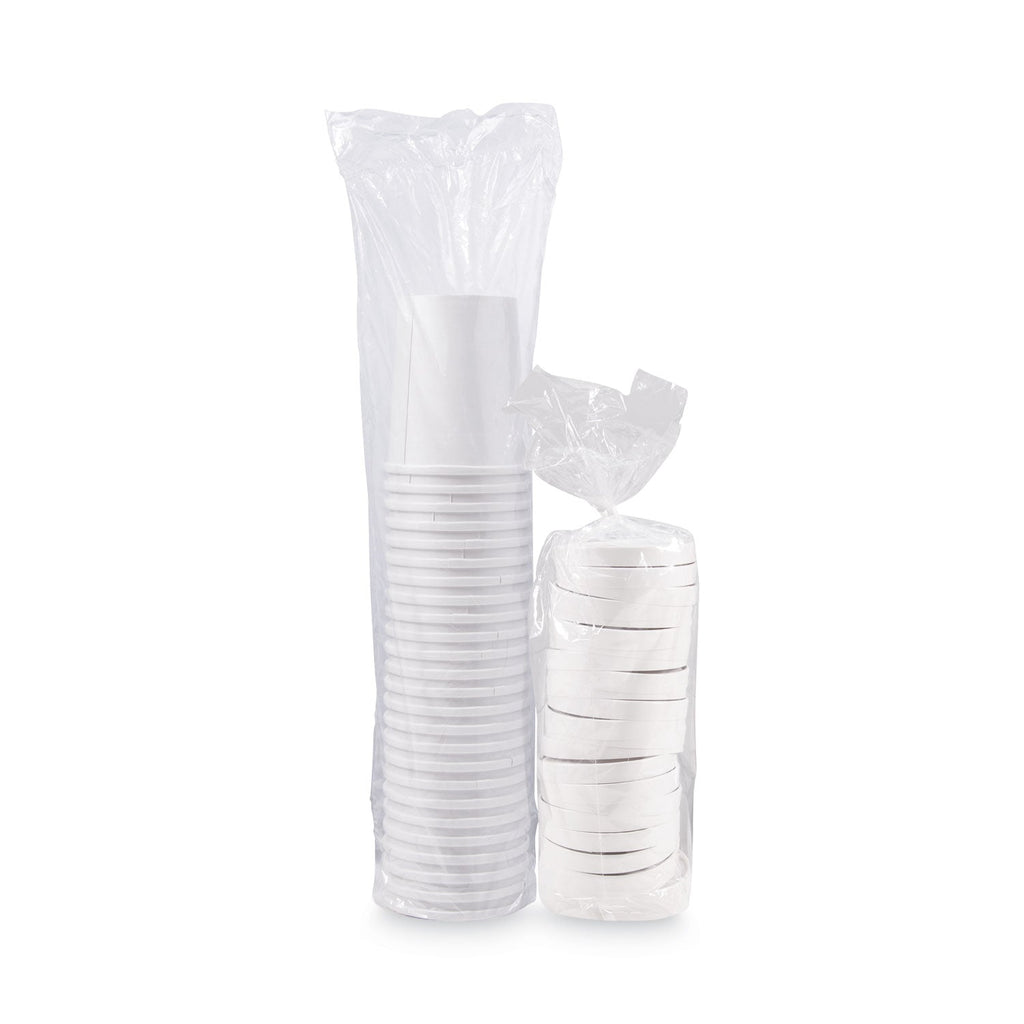Dart Flexstyle Double Poly Food Combo Pack, 32 oz, White, Paper, 25/Pack, 10 Packs/Carton