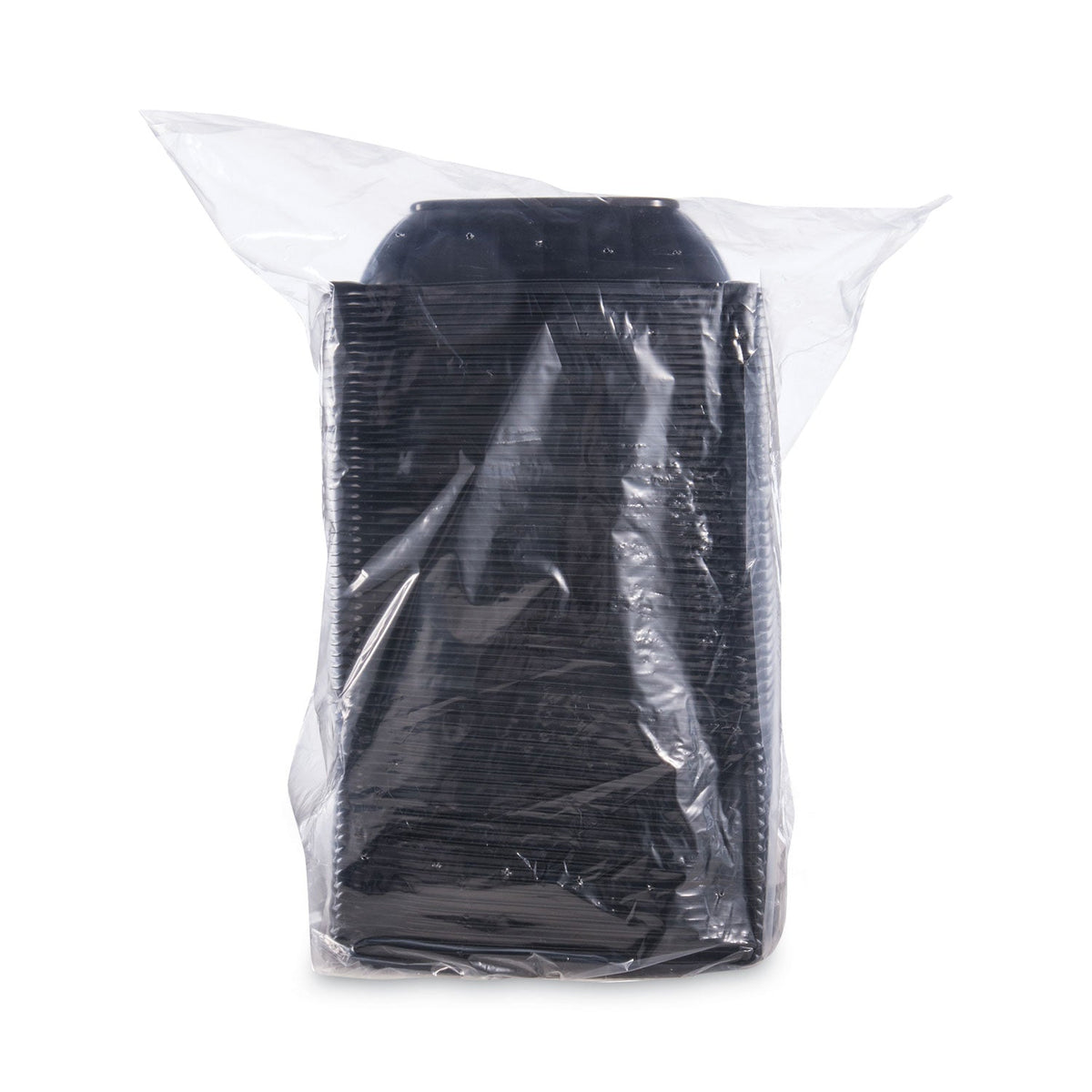 Dart PresentaBowls Pro Black Square Bowls, 32 oz, 8.5 x 8.5 x 2, Plastic, 63/Bag, 4 Bags/Carton