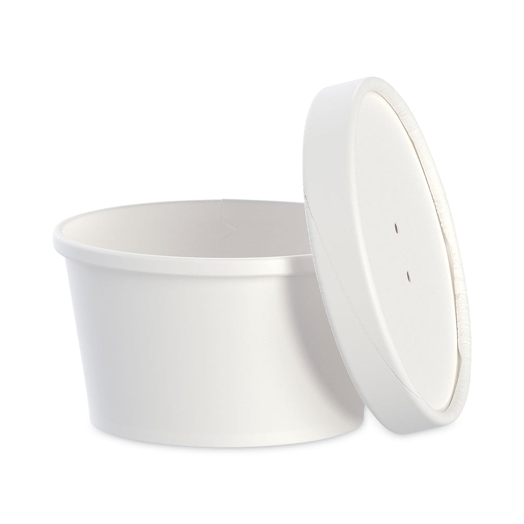 Dart Flexstyle Double Poly Food Combo Pack, 8 oz, White, Paper, 25/Pack, 10 Packs/Carton