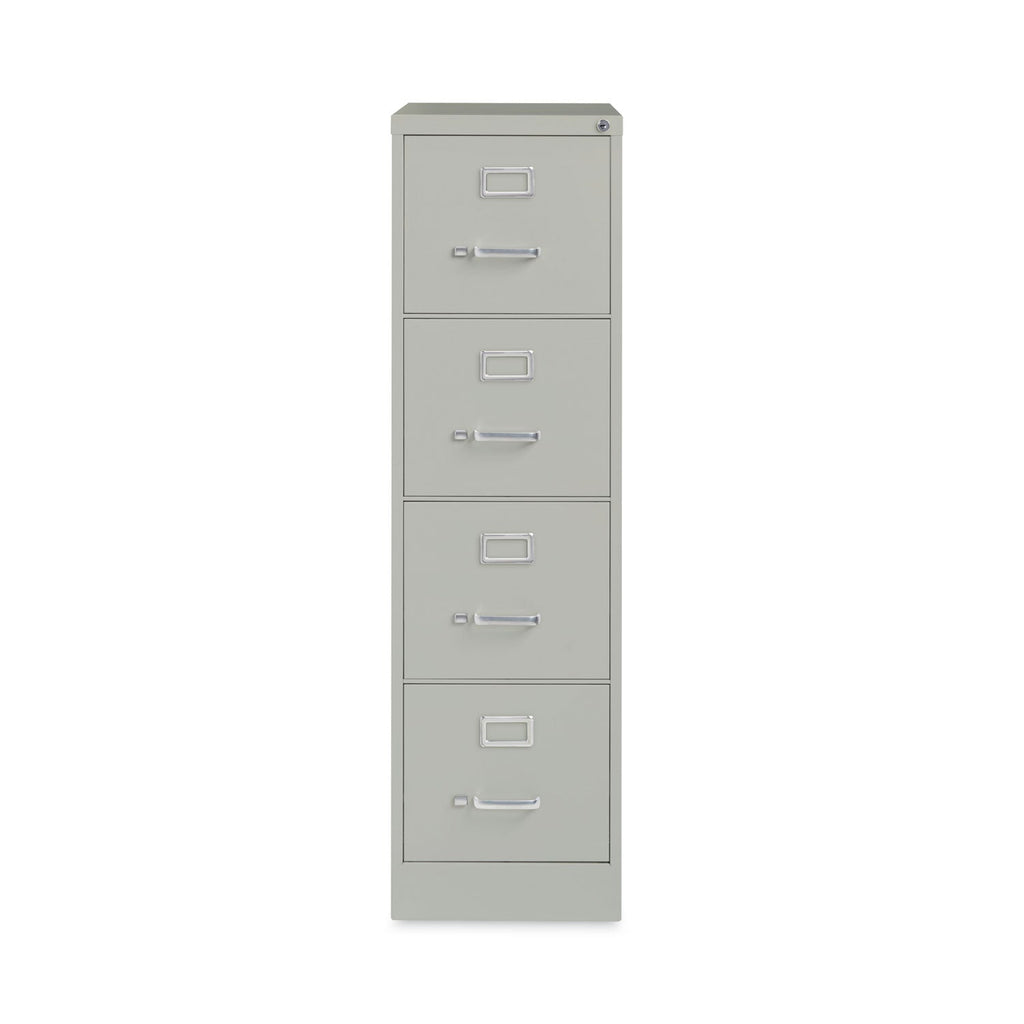 Hirsh Industries Vertical Letter File Cabinet, 4 Letter-Size File Drawers, Light Gray, 15 x 26.5 x 52