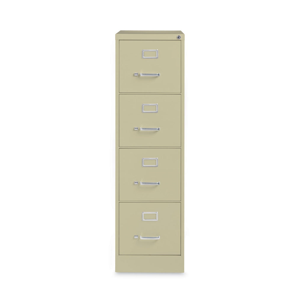 Hirsh Industries Vertical Letter File Cabinet, 4 Letter-Size File Drawers, Putty, 15 x 26.5 x 52