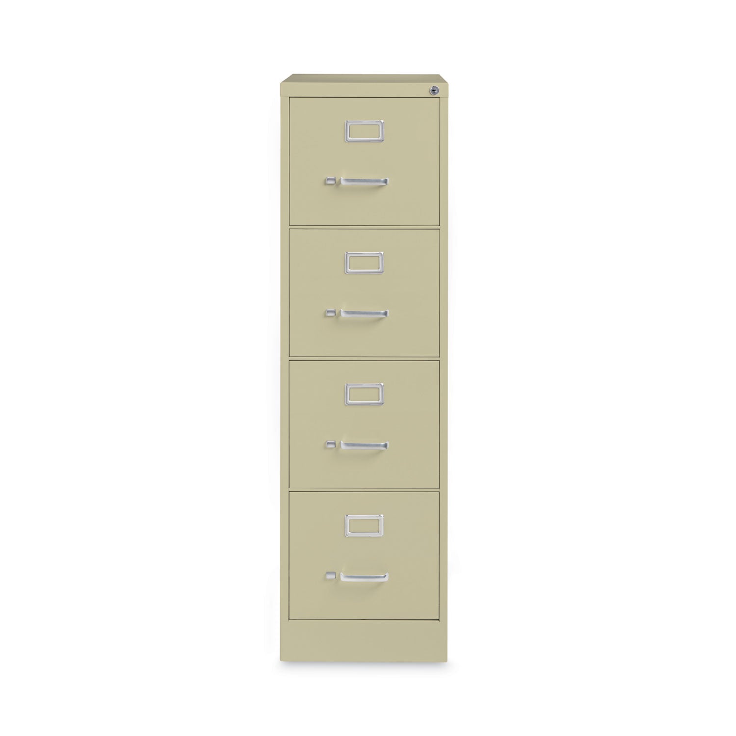 Hirsh Industries Vertical Letter File Cabinet, 4 Letter-Size File Drawers, Putty, 15 x 26.5 x 52