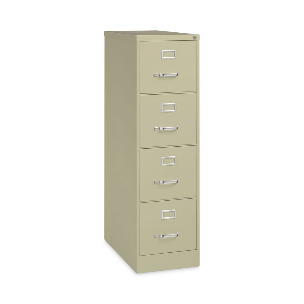 Hirsh Industries Vertical Letter File Cabinet, 4 Letter-Size File Drawers, Putty, 15 x 26.5 x 52