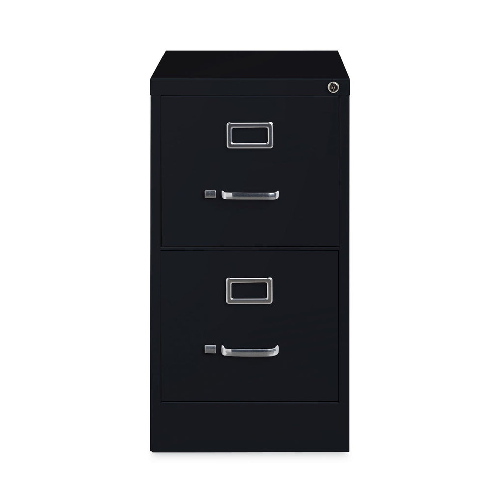 Hirsh Industries Vertical Letter File Cabinet, 2 Letter-Size File Drawers, Black, 15 x 22 x 28.37