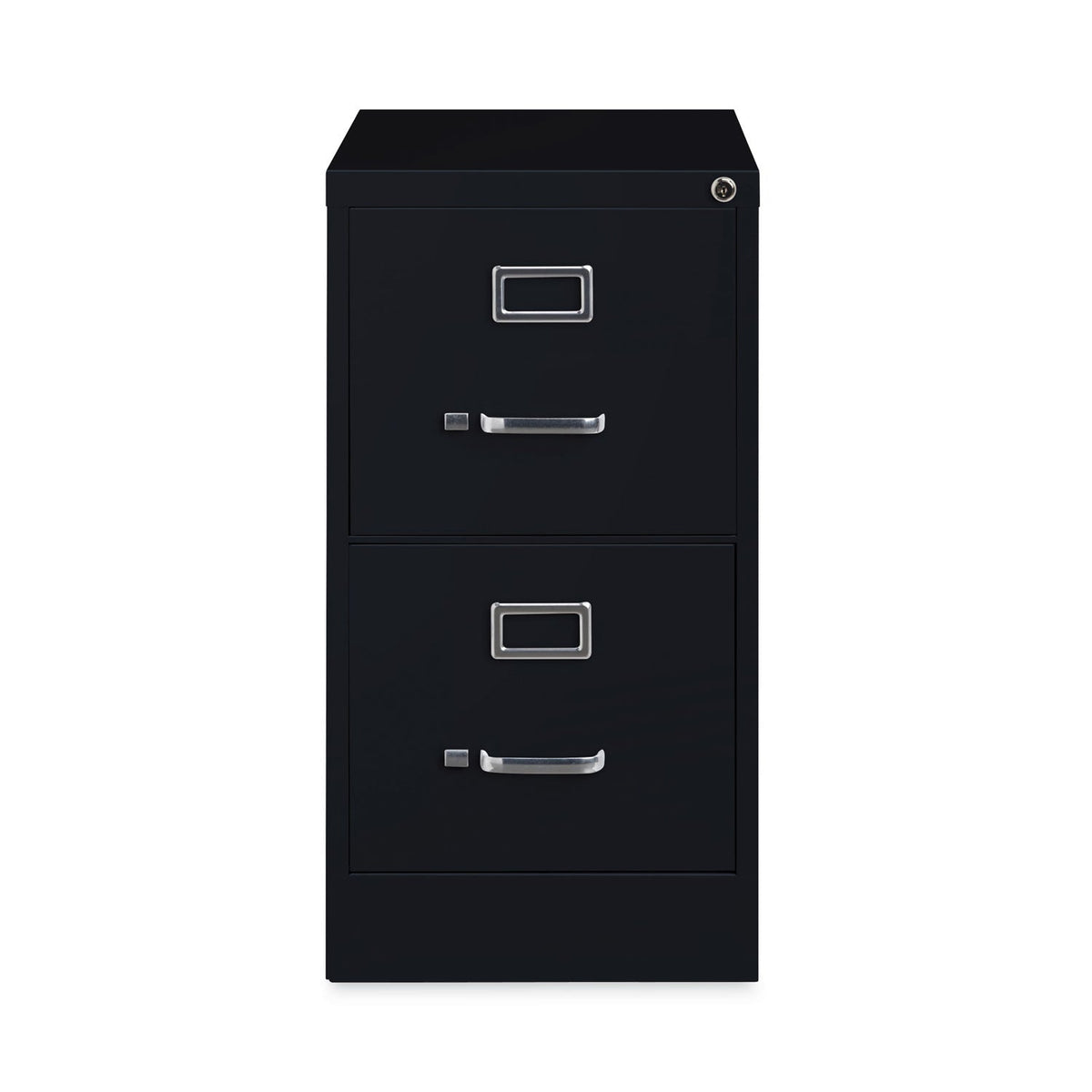 Hirsh Industries Vertical Letter File Cabinet, 2 Letter-Size File Drawers, Black, 15 x 22 x 28.37