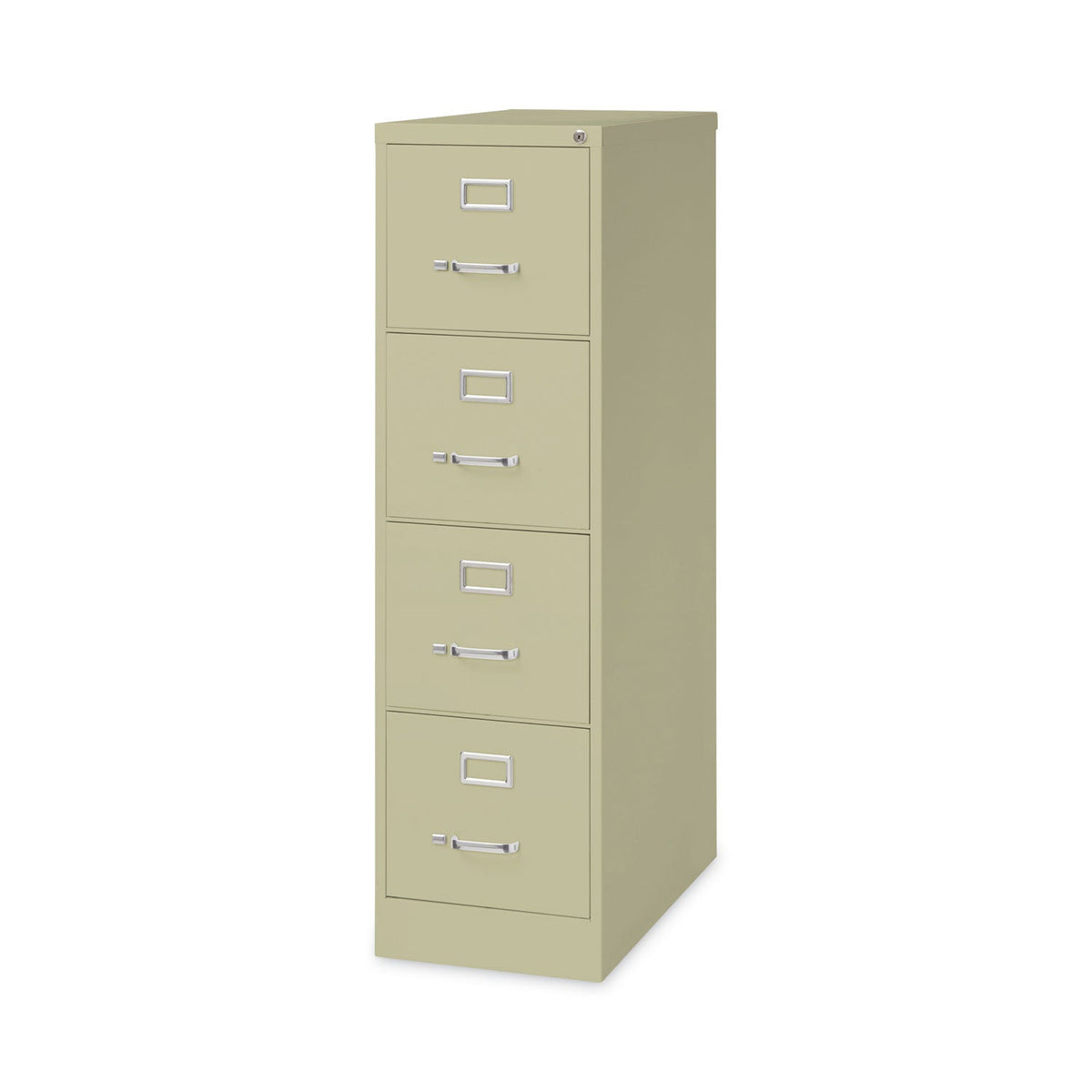 Hirsh Industries Vertical Letter File Cabinet, 4 Letter-Size File Drawers, Putty, 15 x 26.5 x 52