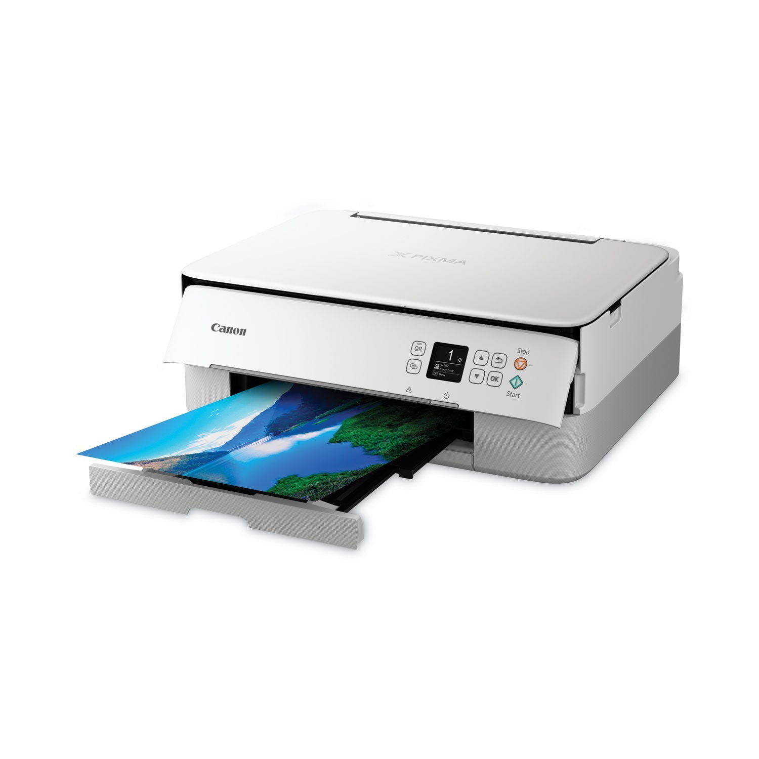 Canon PIXMA TR7020a WH Wireless All-in-One Inkjet Printer, Copy/Print/Scan, White