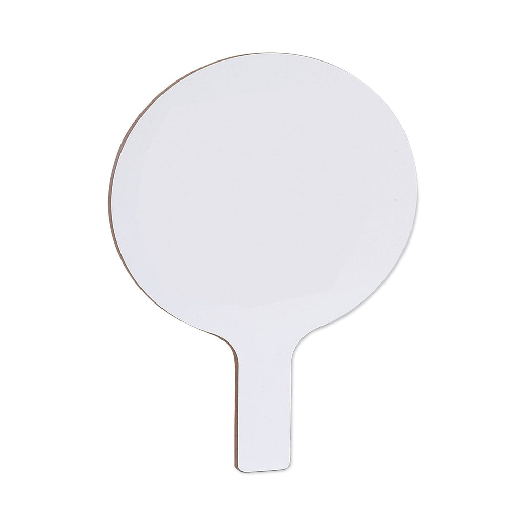 Flipside Dry Erase Paddle, 9 x 5, White, 12/Pack