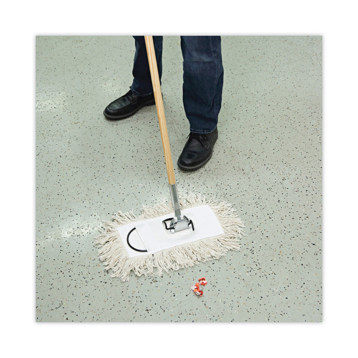 Boardwalk Mop Head, Dust, Cotton, 12 x 5, White