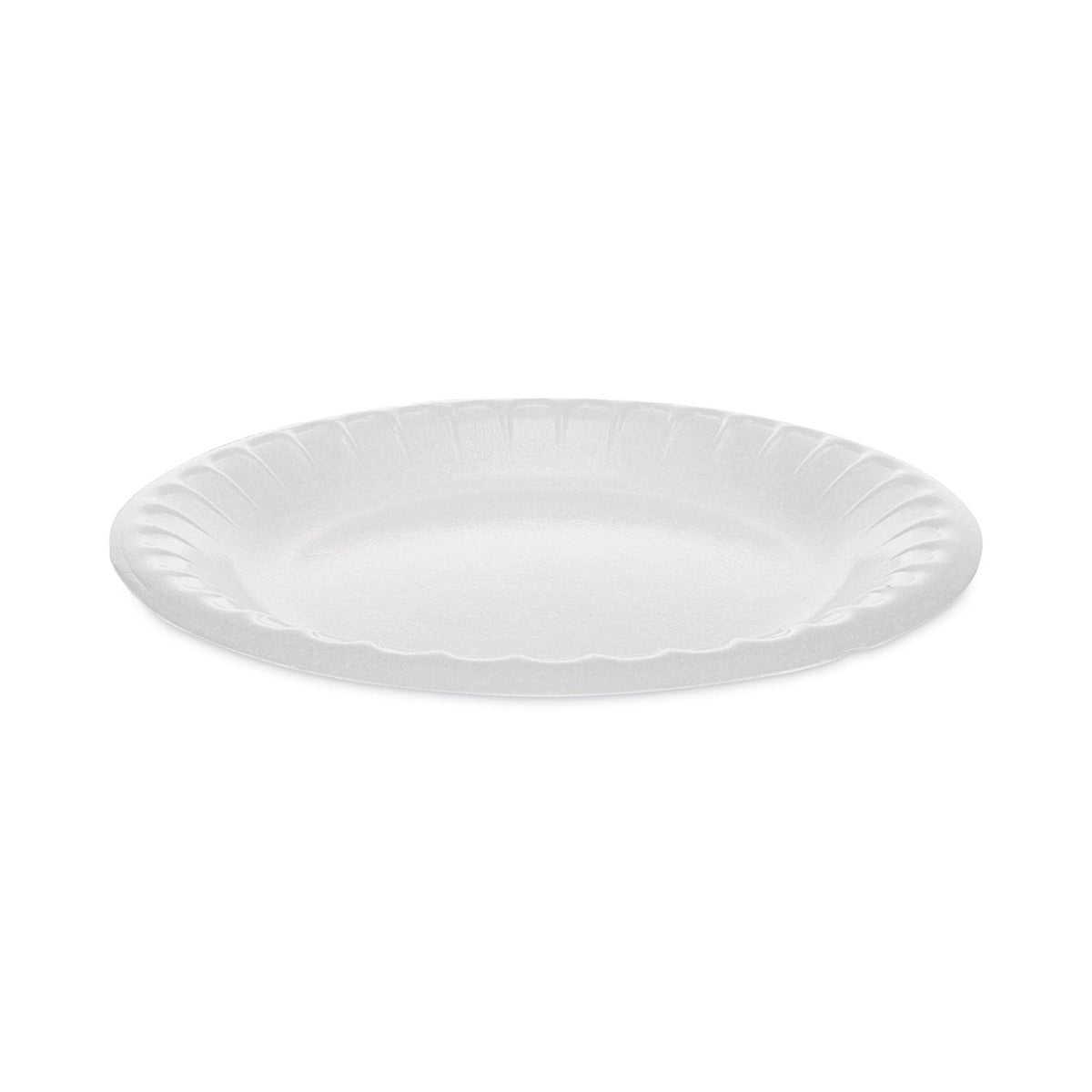 Pactiv Evergreen Placesetter Deluxe Laminated Foam Dinnerware, Plate, 6" dia, White, 1,000/Carton
