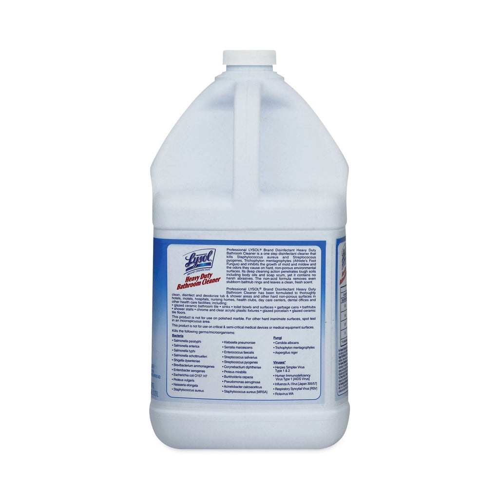 Professional LYSOL Disinfectant Heavy-Duty Bathroom Cleaner Concentrate, 1 gal Bottle, 4/Carton