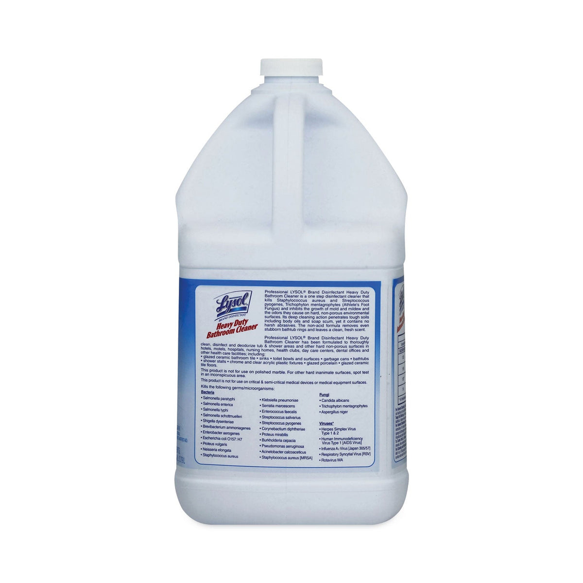 Professional LYSOL Disinfectant Heavy-Duty Bathroom Cleaner Concentrate, 1 gal Bottle, 4/Carton