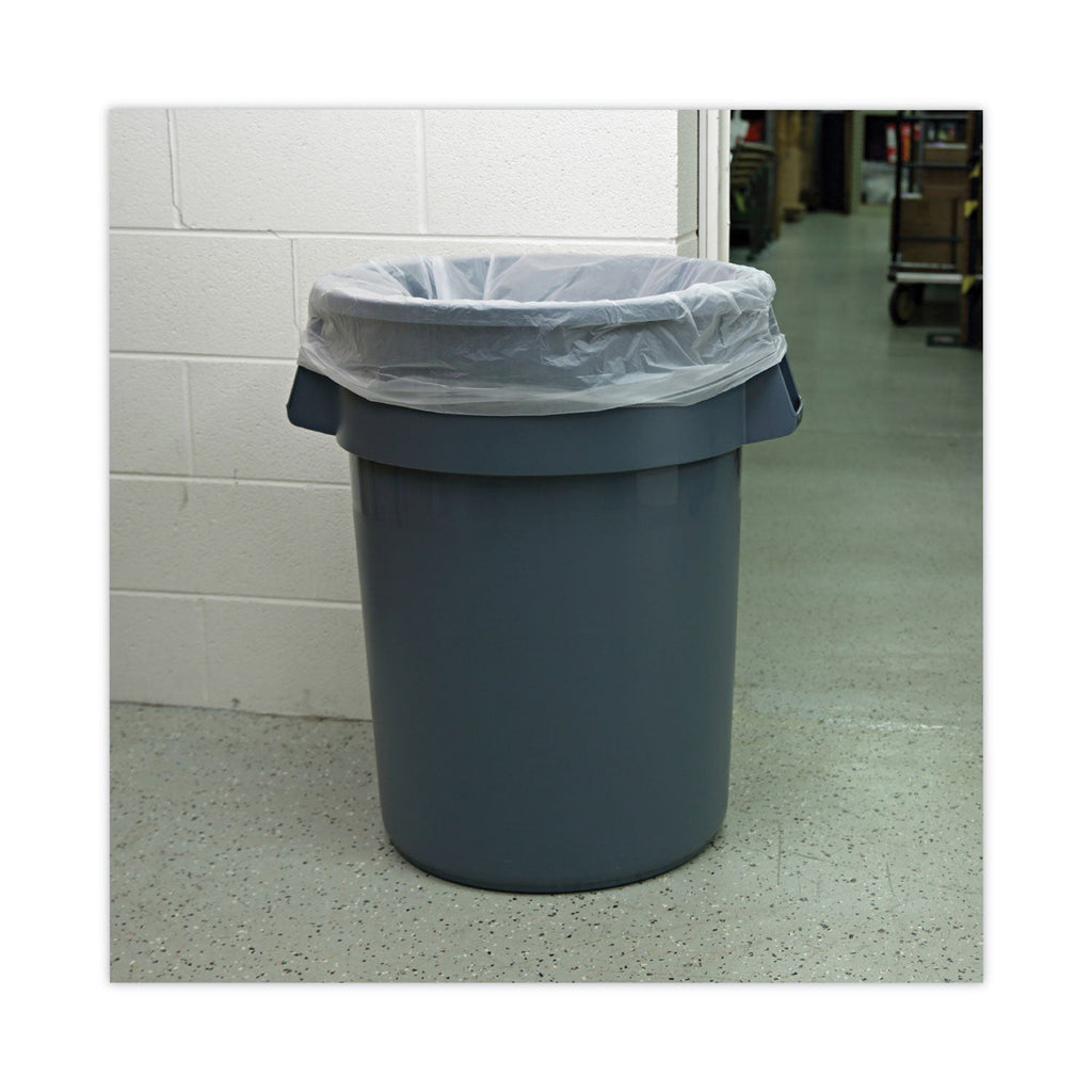 Boardwalk High-Density Can Liners, 45 gal, 10 microns, 40" x 46", Natural, 250/Carton