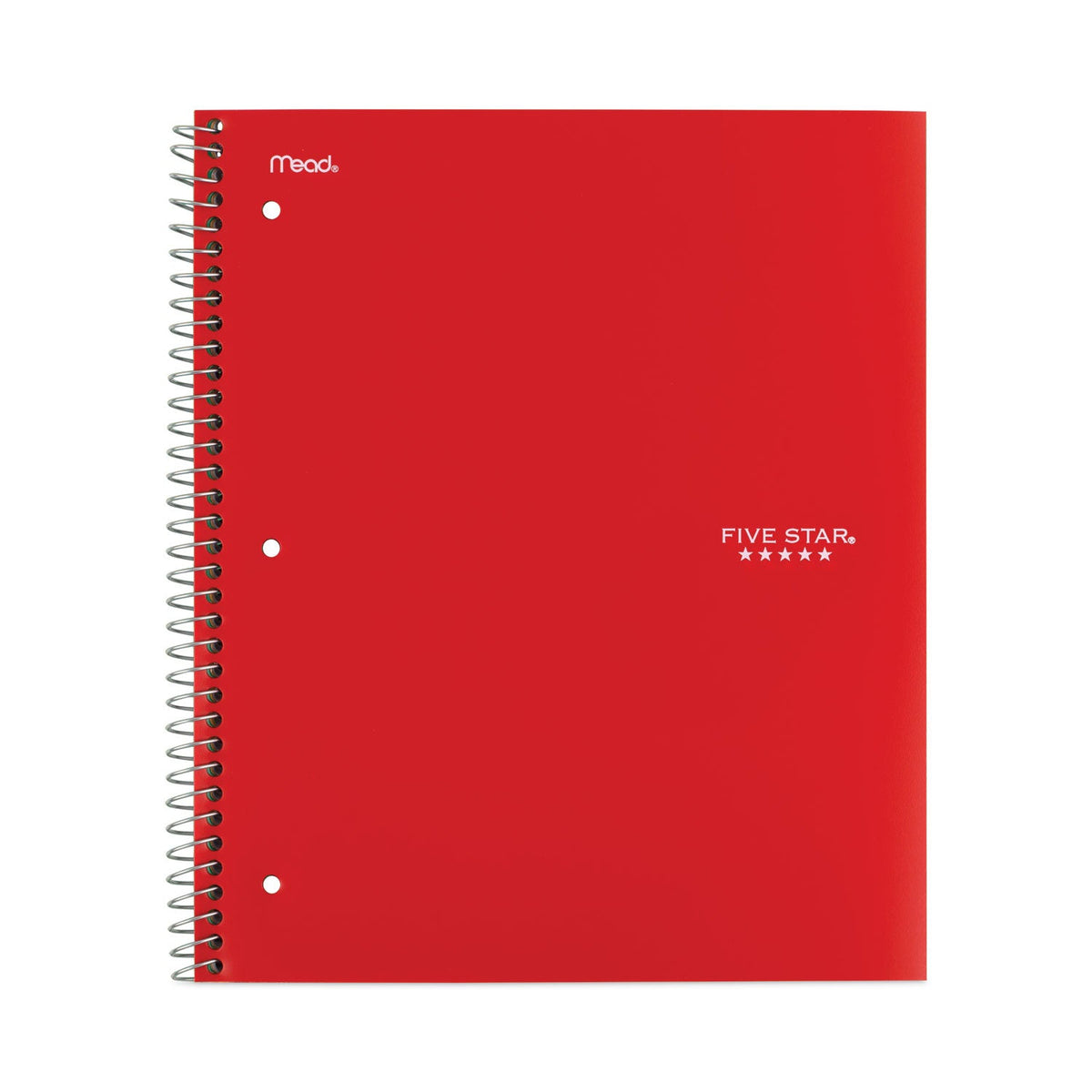 Five Star Wirebound Notebook, 1 Subject, Medium/College Rule, Randomly Assorted Covers, 11 x 8.5, 100 Sheets, 6/Pack