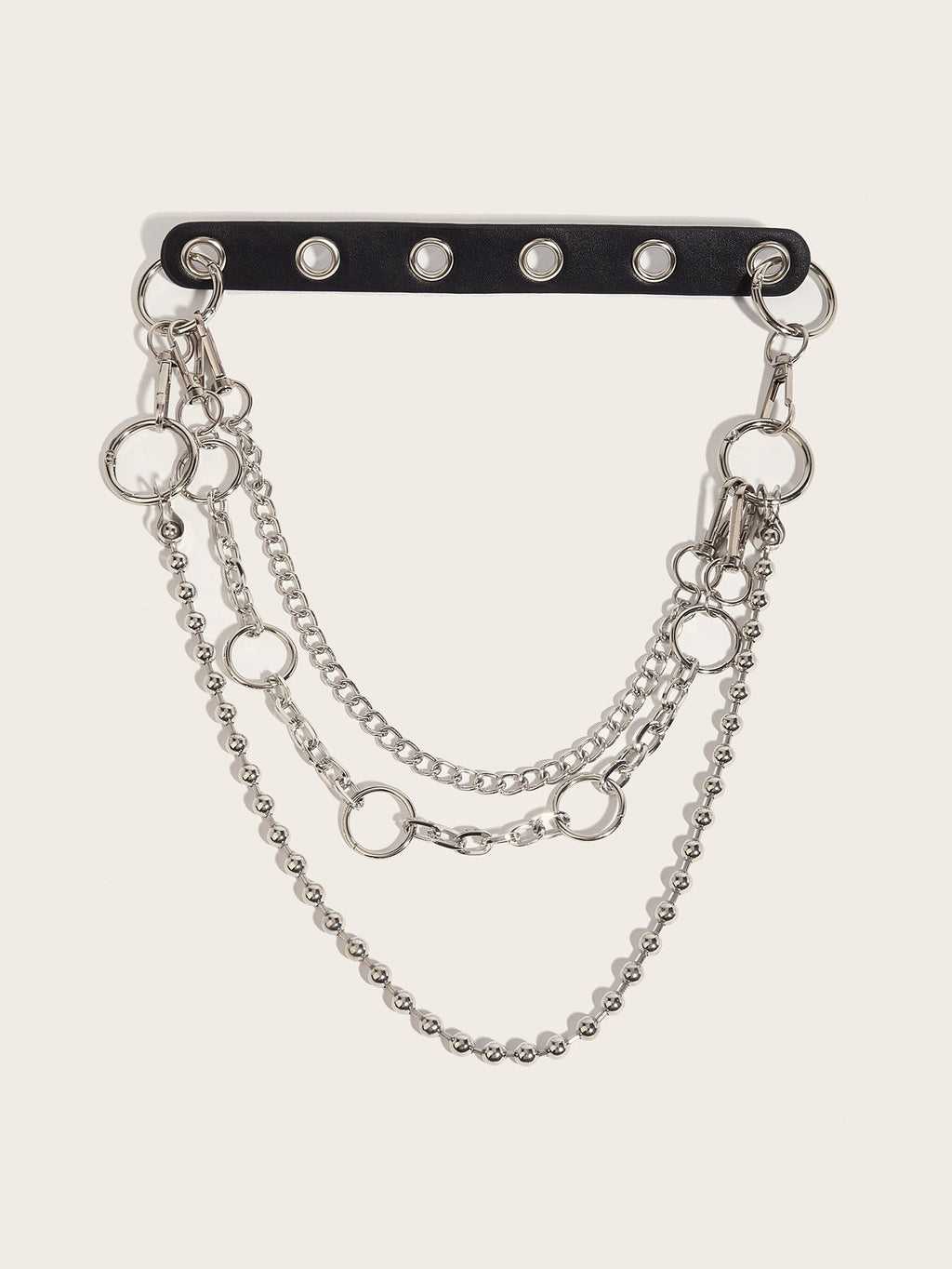 Fashionable And Versatile Double-layer Metal Belt Chain