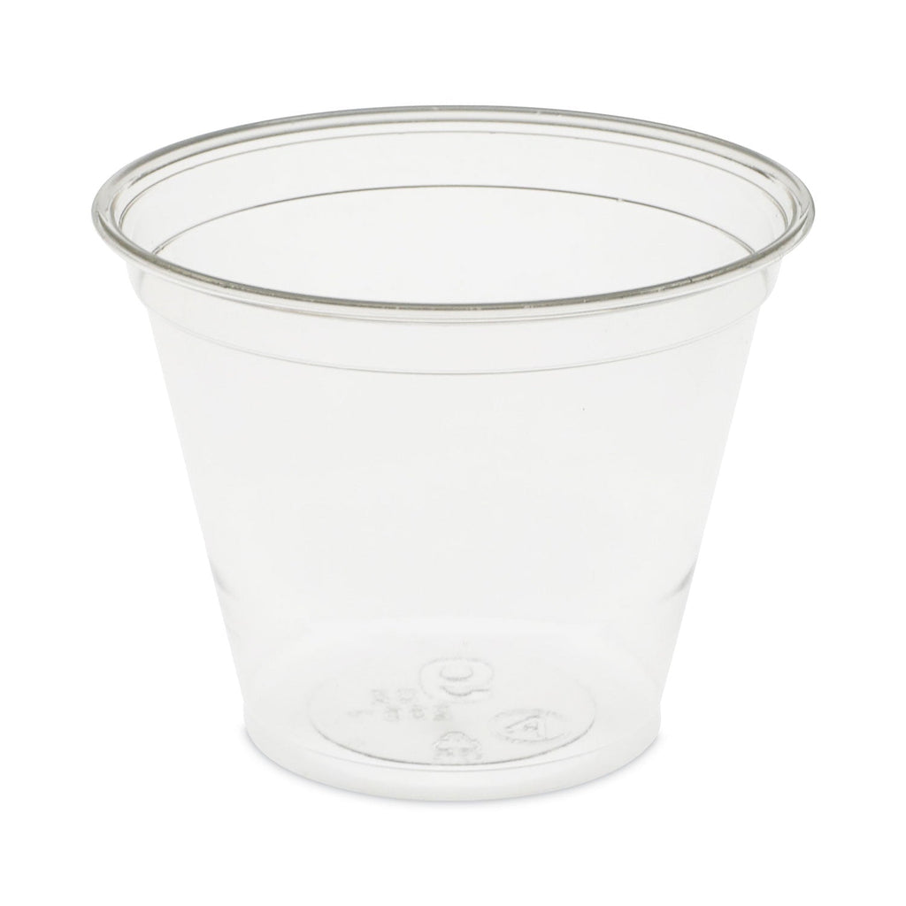 Pactiv Evergreen EarthChoice Recycled Clear Plastic Cold Cups, 9 oz, Clear, 975/Carton