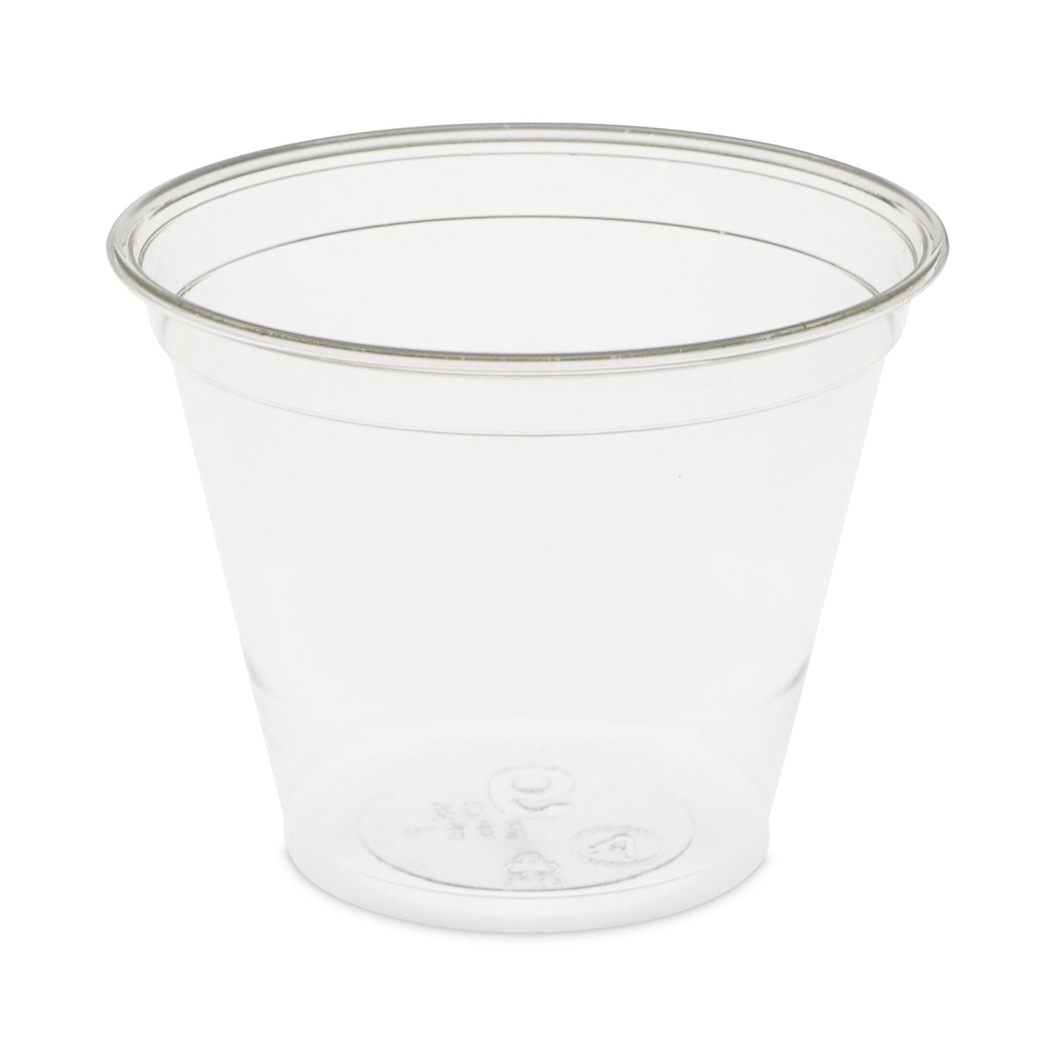 Pactiv Evergreen EarthChoice Recycled Clear Plastic Cold Cups, 9 oz, Clear, 975/Carton