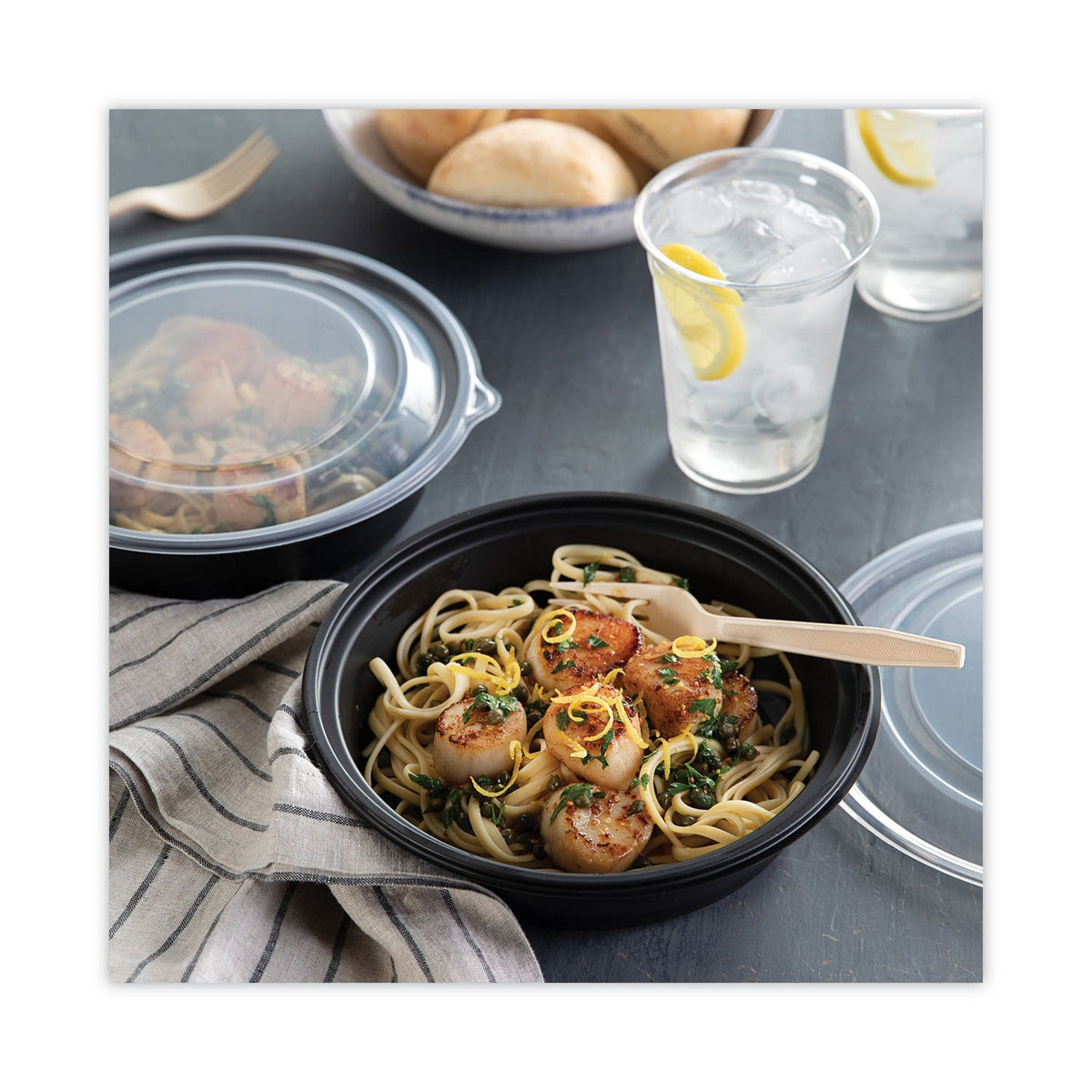 Pactiv Evergreen EarthChoice PSM Cutlery, Heavyweight, Fork, 6.88", Tan, 1,000/Carton