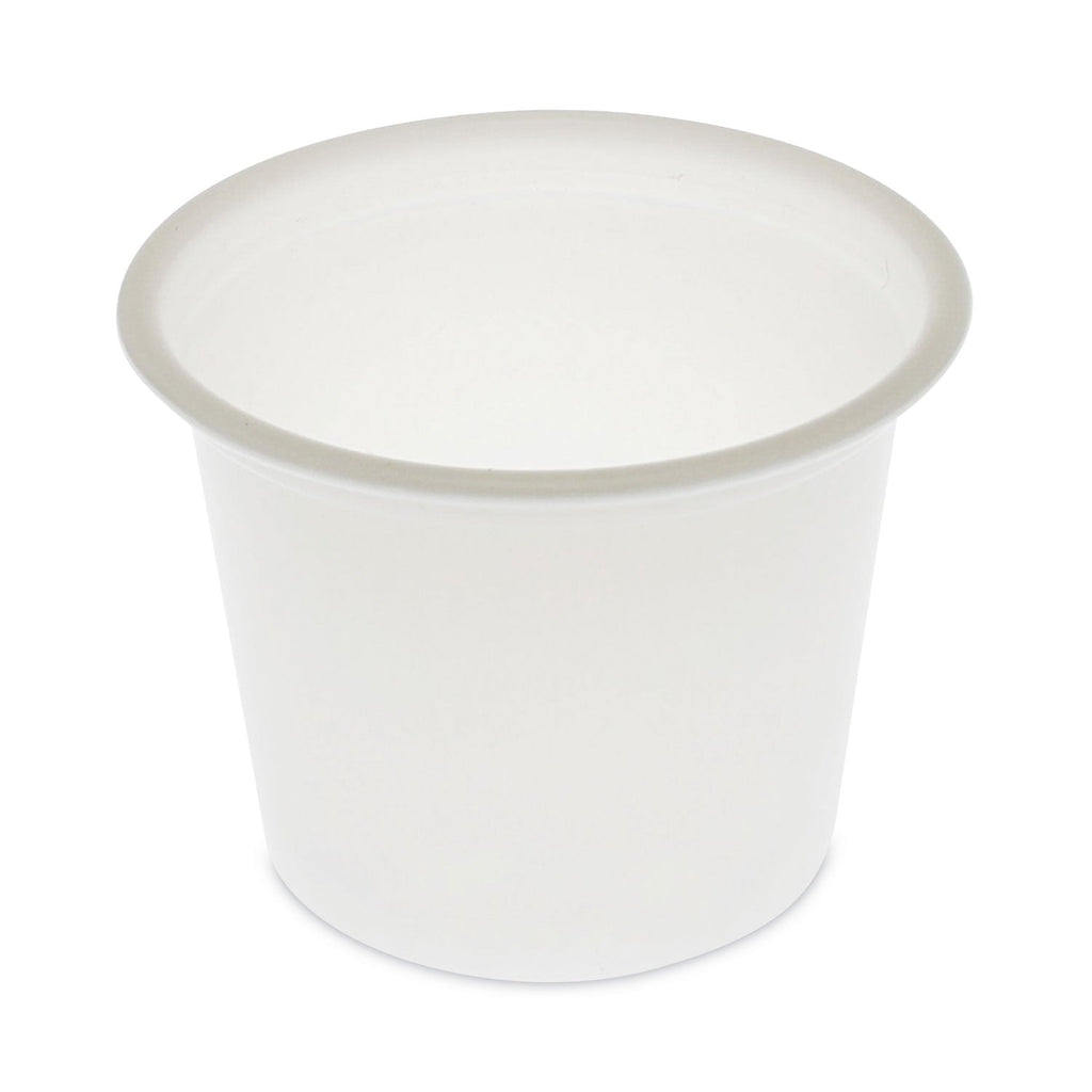 Pactiv Evergreen Plastic Portion Cup, 1 oz, Translucent, 200/Sleeve, 25 Sleeves/Carton